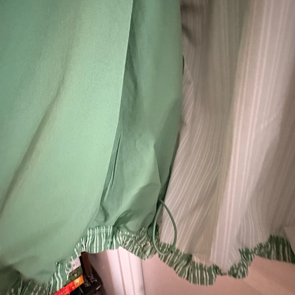 Lululemon Women’s UV Protective Oversized Tennis Jacket in Twice Stripe Green - Picture 9 of 13
